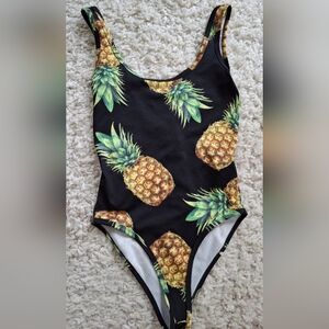 Pineapple Print BodySuit/Swimsuit